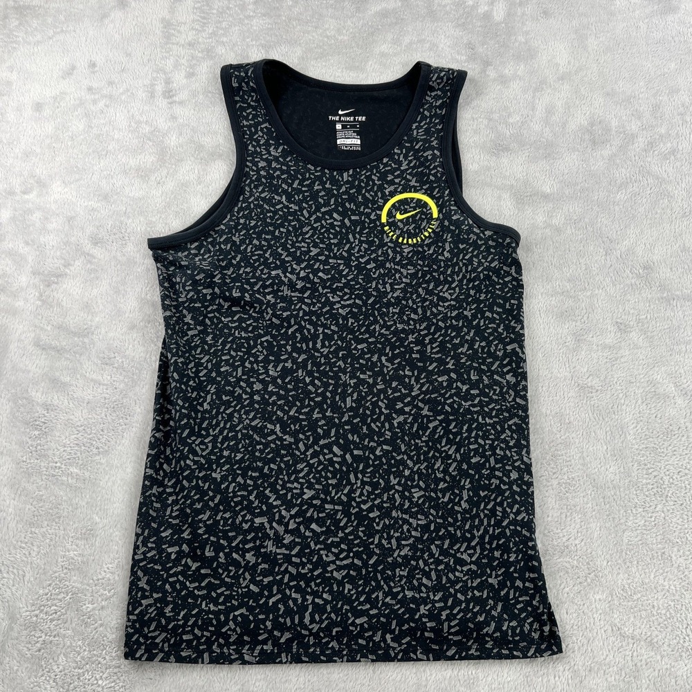 Nike Dri-FIT Tank Top Mens M Speckled Sleeveless Athletic Training Gym Shirt